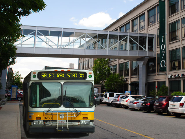 On-site MBTA bus service