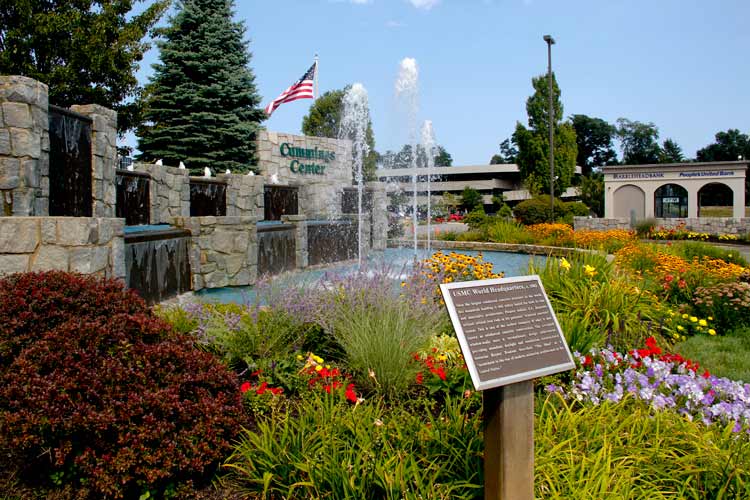 Cummings Center fountain