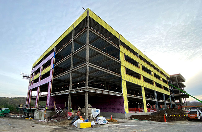 large modern commercial office building